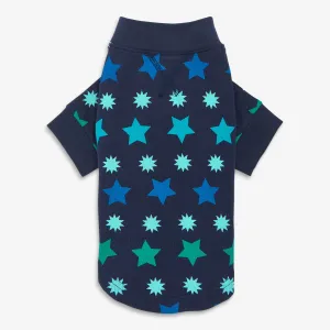 Clearance pet organic pj in snowflake stars