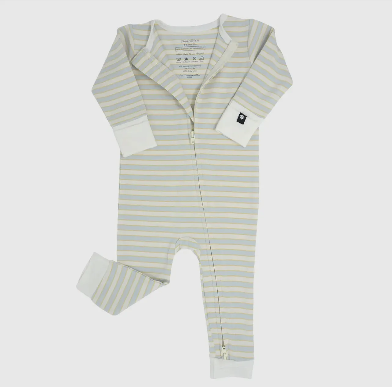 Convertible Romper Stripe Blue