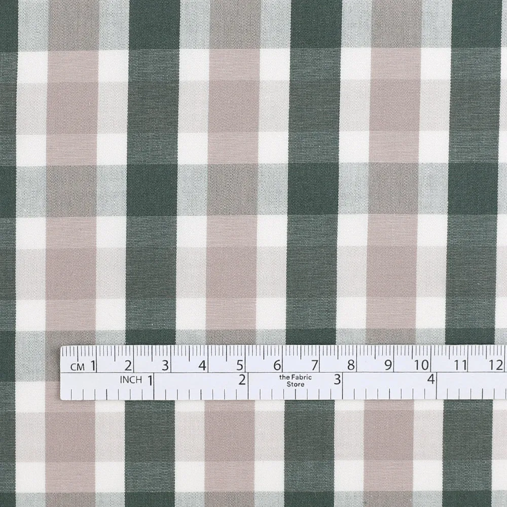 Cotton / Tencel Check - Mauve Mix