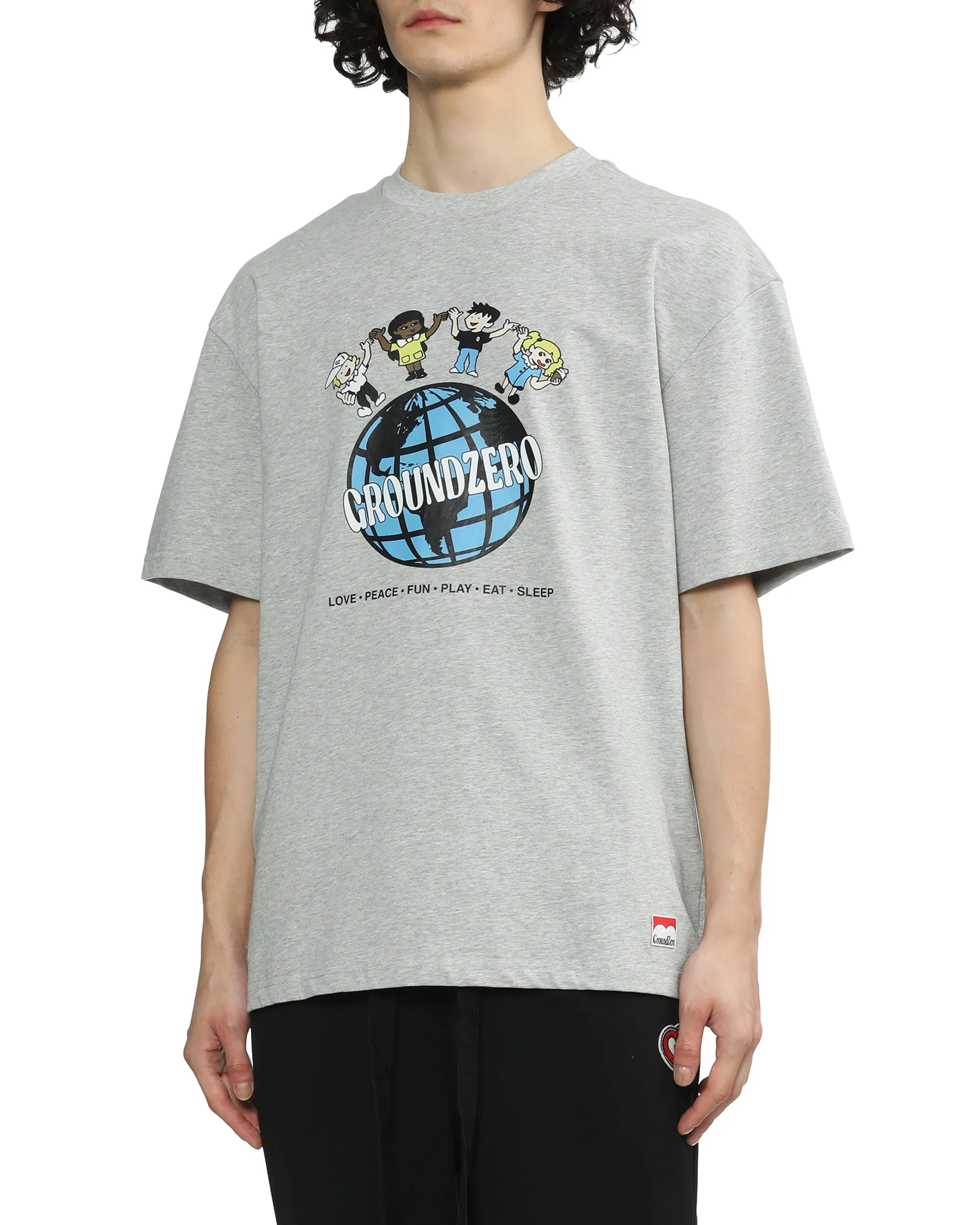 Crew Neck Print T-shirt