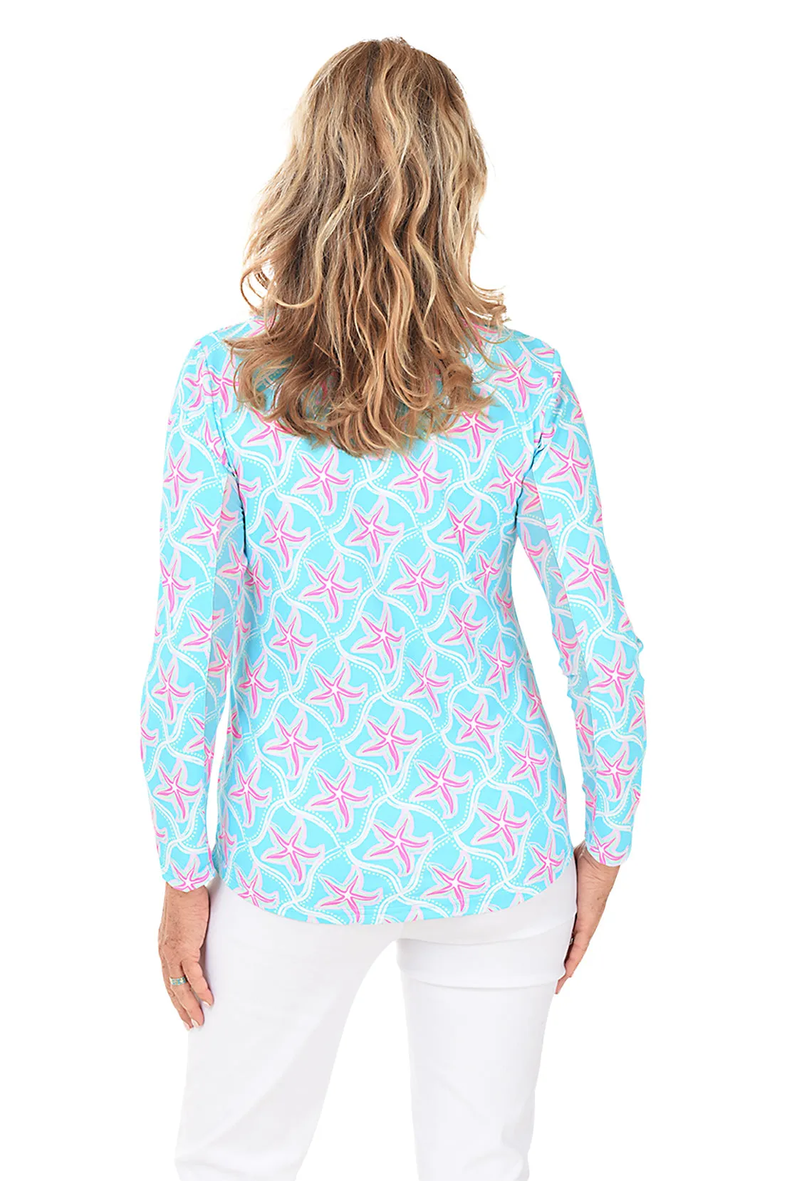 Darling Starfish Cooling UPF50  Mock Neck Top