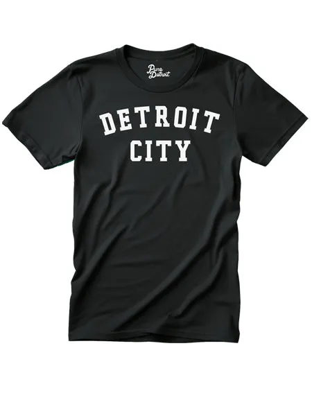 Detroit City Unisex T-shirt - White / Black