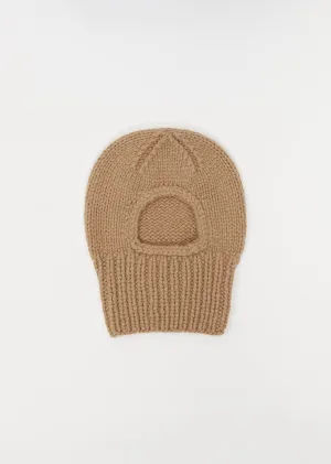 Dita Cashmere Balaclava — Camel