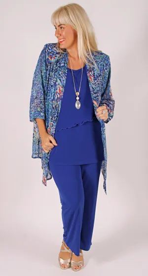 Edwina Edge to Edge Jacket Royal Mix