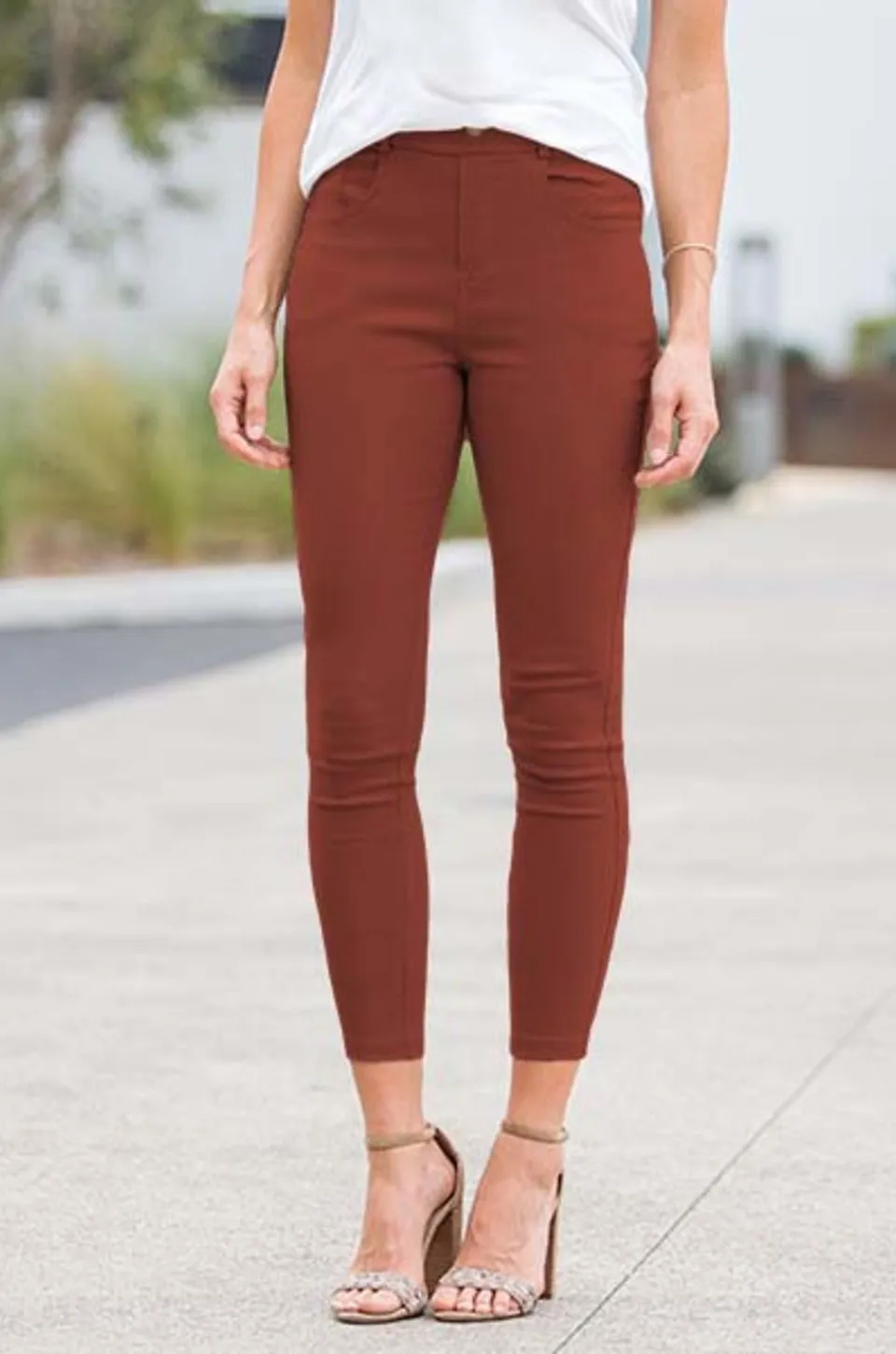 Elastic Stretch Jeggings (Plus)