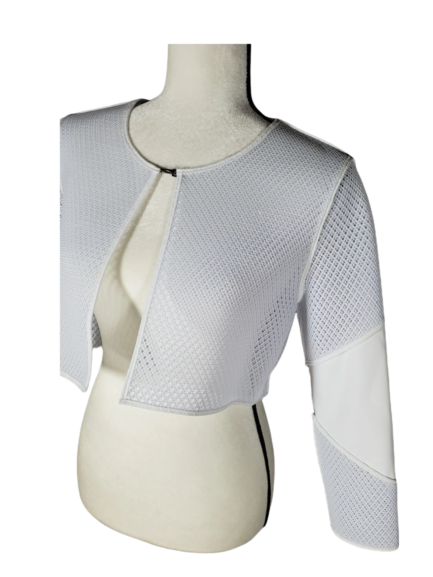 Elie Tahari Mesh Bolero Jacket Vest Petite Small