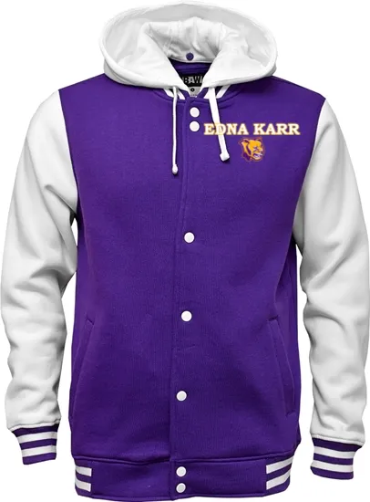 Fanwear: Edna Karr Fleece Letterman Jacket (2 Styles)