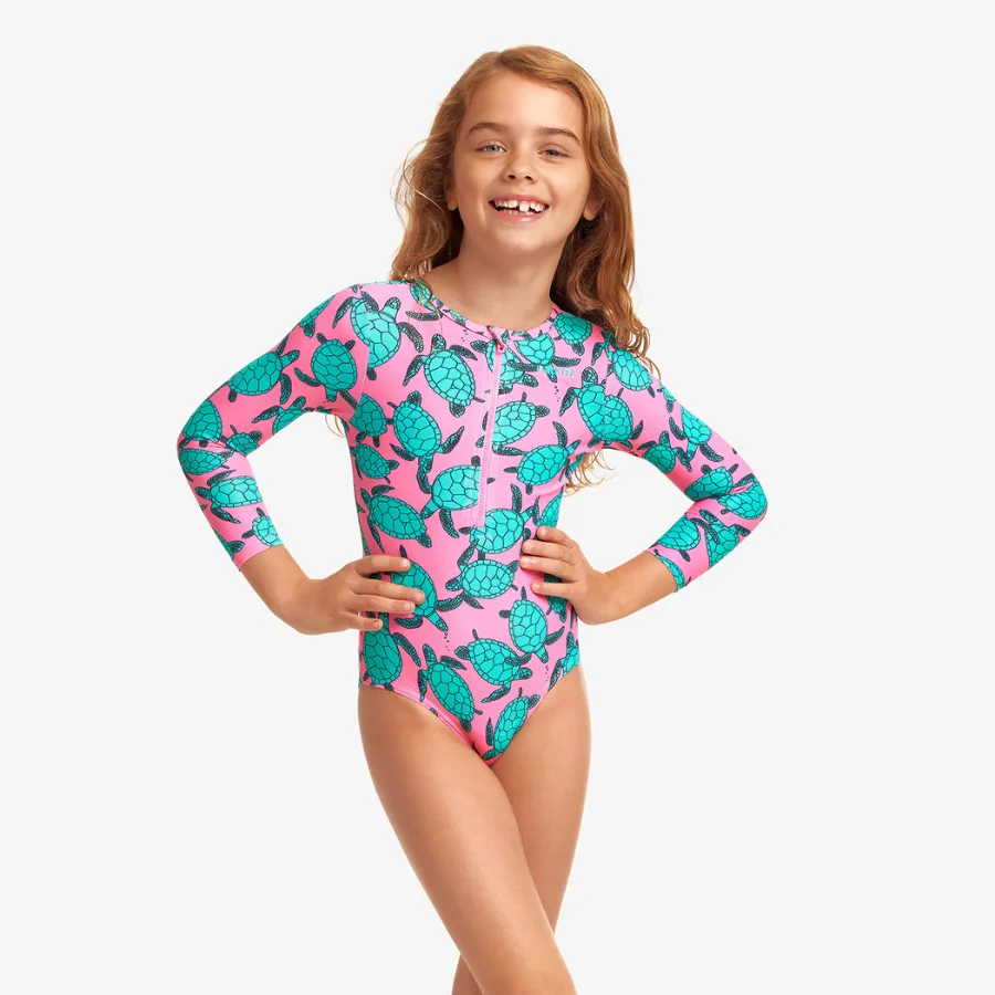 Funkita Toddler Girls Sun Cover One Piece FKS061G - Paddling Pink