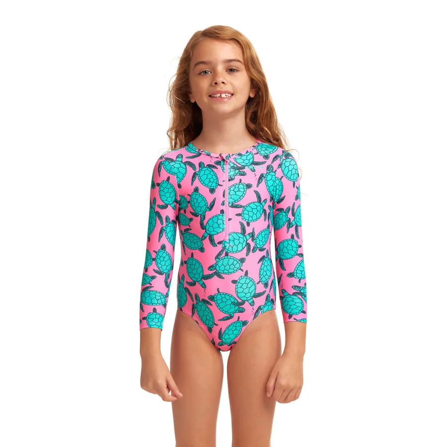 Funkita Toddler Girls Sun Cover One Piece FKS061G - Paddling Pink