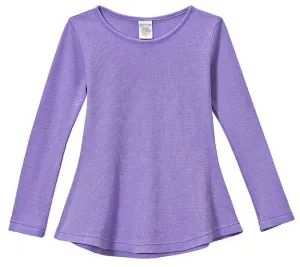 Girls Soft & Cozy Thermal Long Sleeve Tunic | Deep Purple