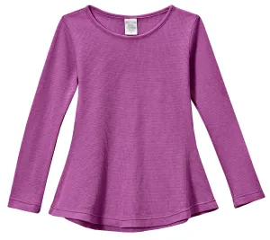 Girls Soft & Cozy Thermal Long Sleeve Tunic | Plum