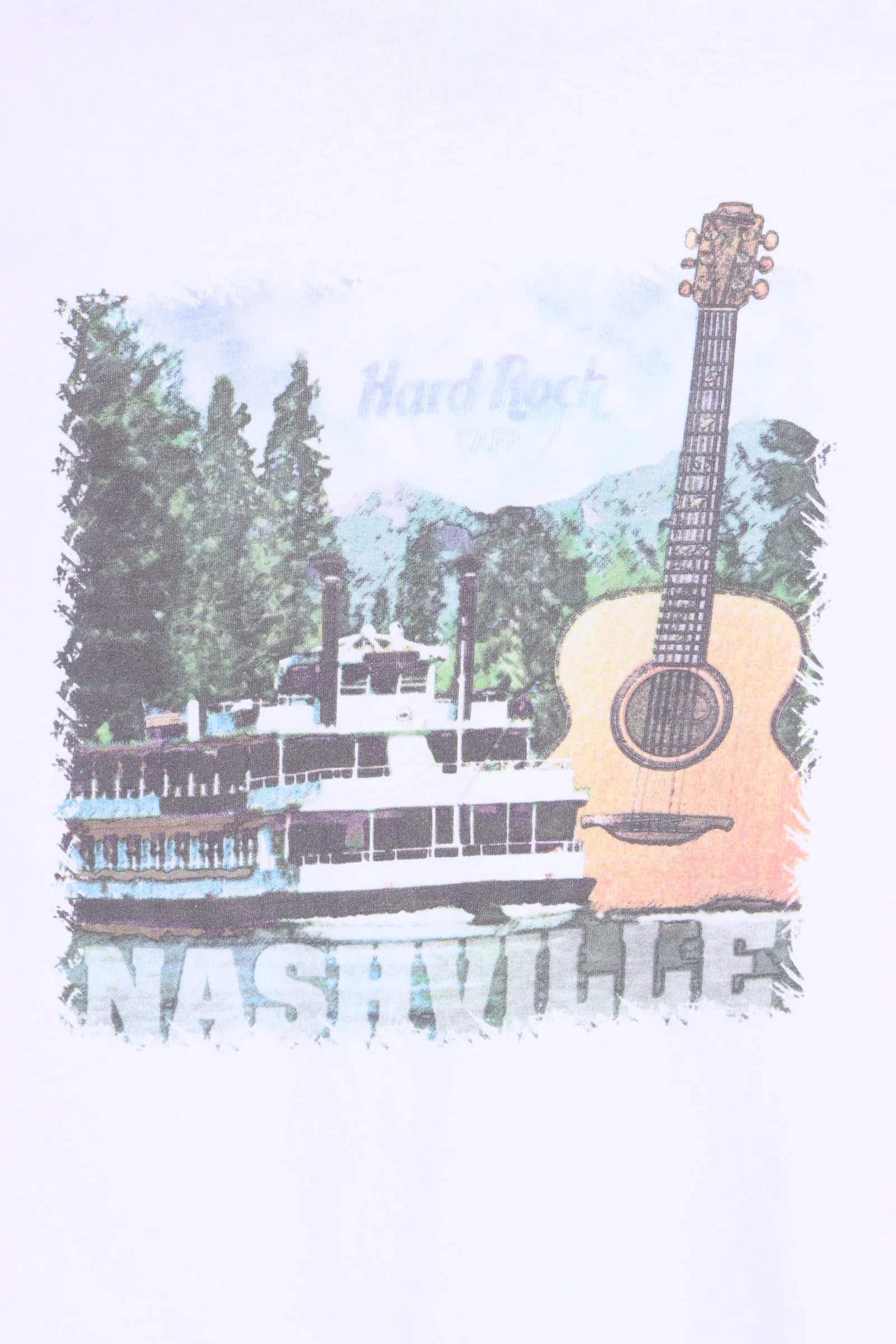 HARD ROCK CAFE Nashville Boat Tour Front Back T-Shirt (L)