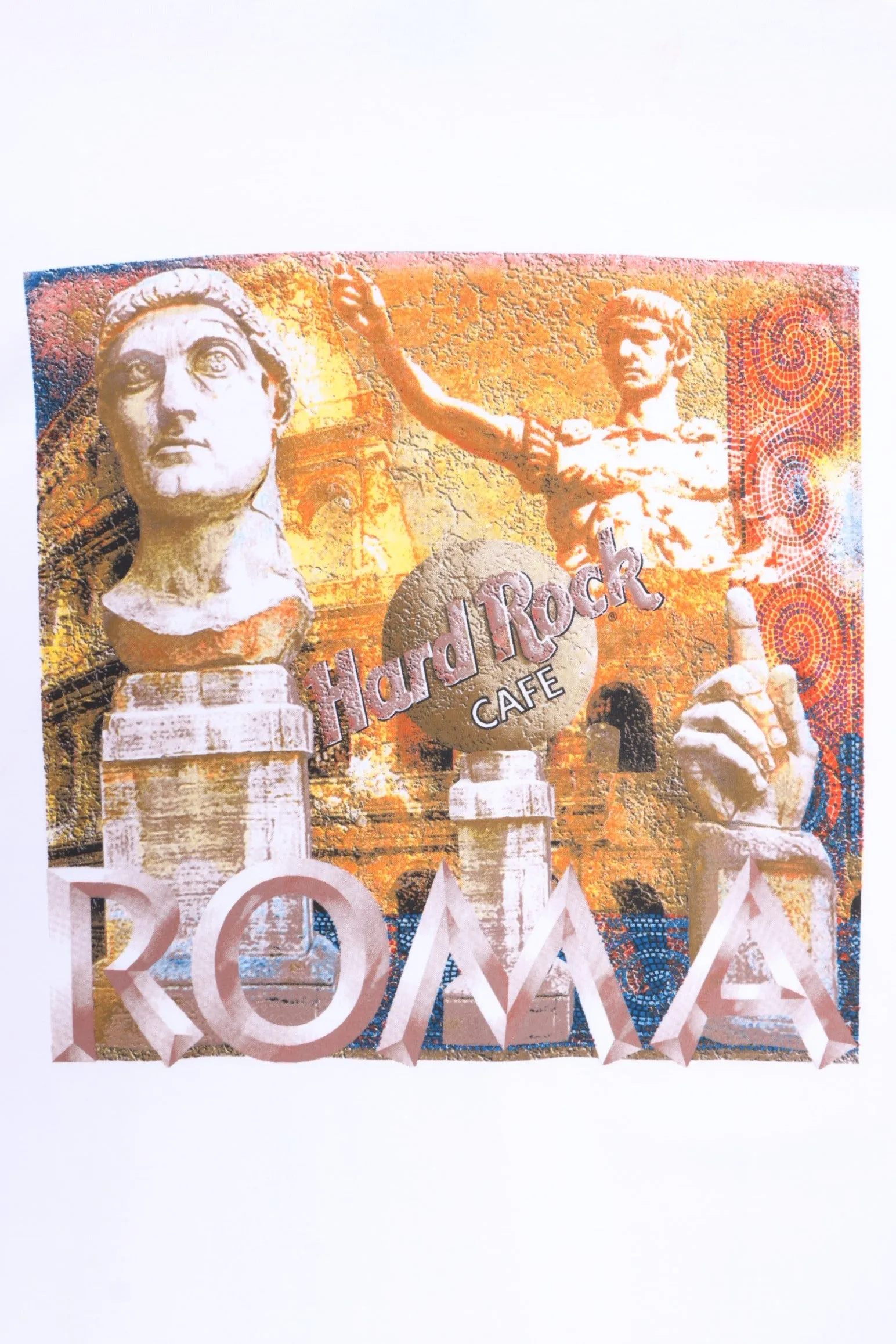 HARD ROCK CAFE Rome Monuments Front Back T-Shirt (XL)