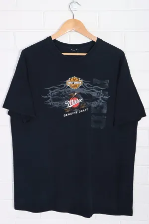 HARLEY DAVIDSON x Miller Genuine Draft Beer T-Shirt (XL)