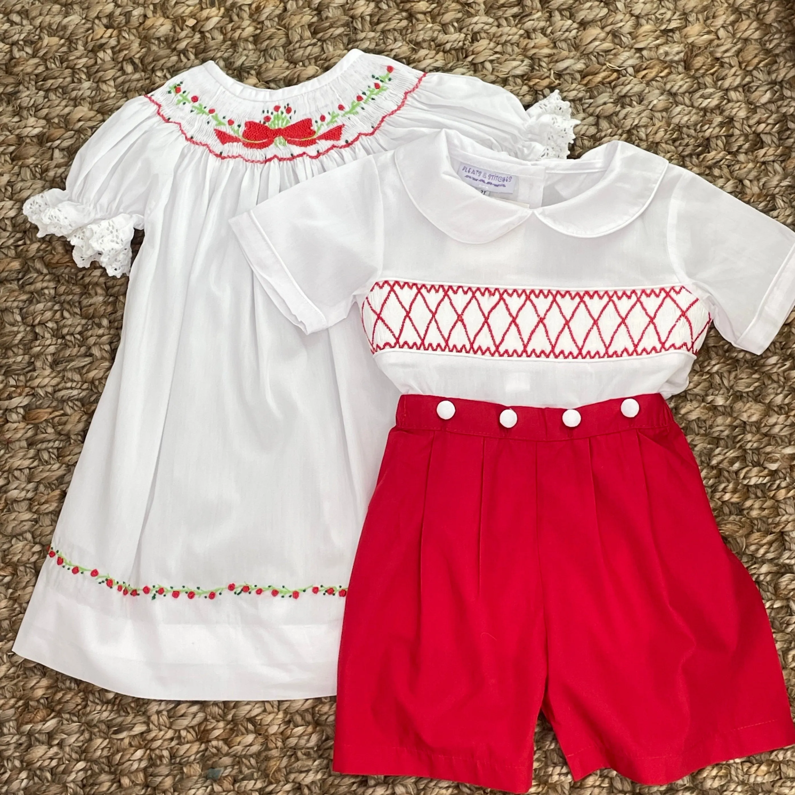 Heirloom Christmas Smocked Lille Dress