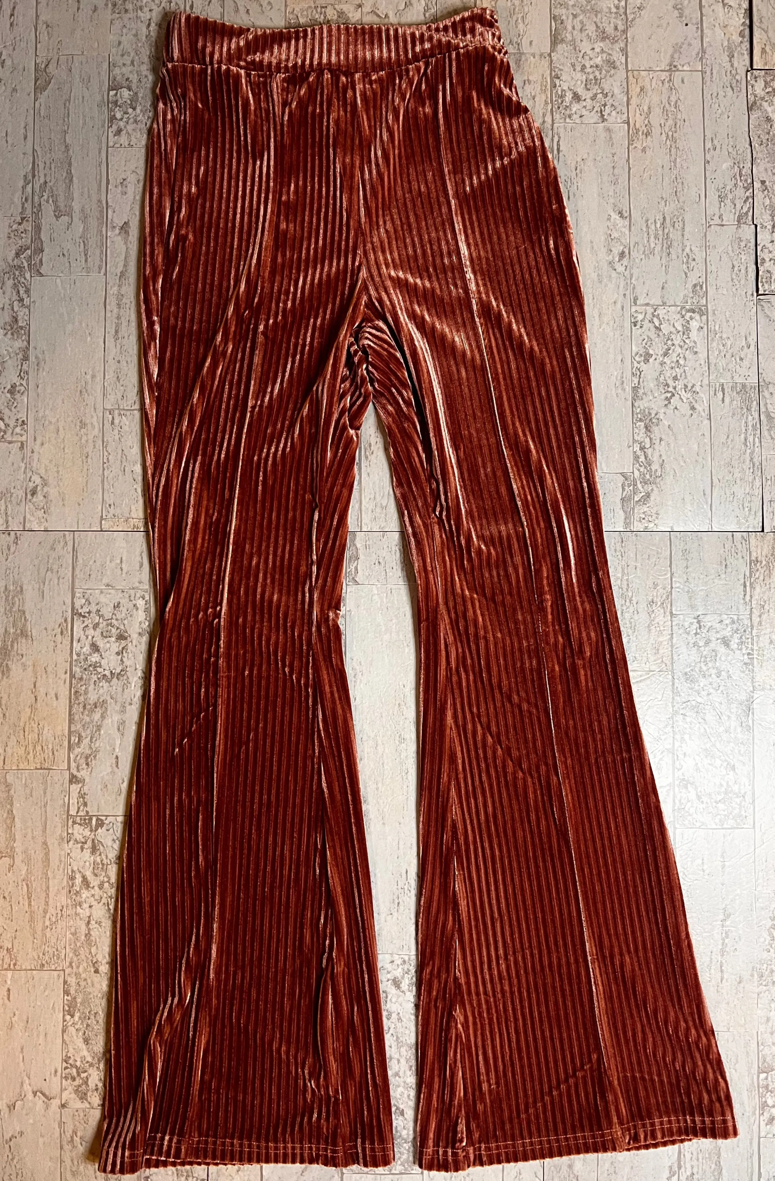 High Waist Corduroy Flare Pants