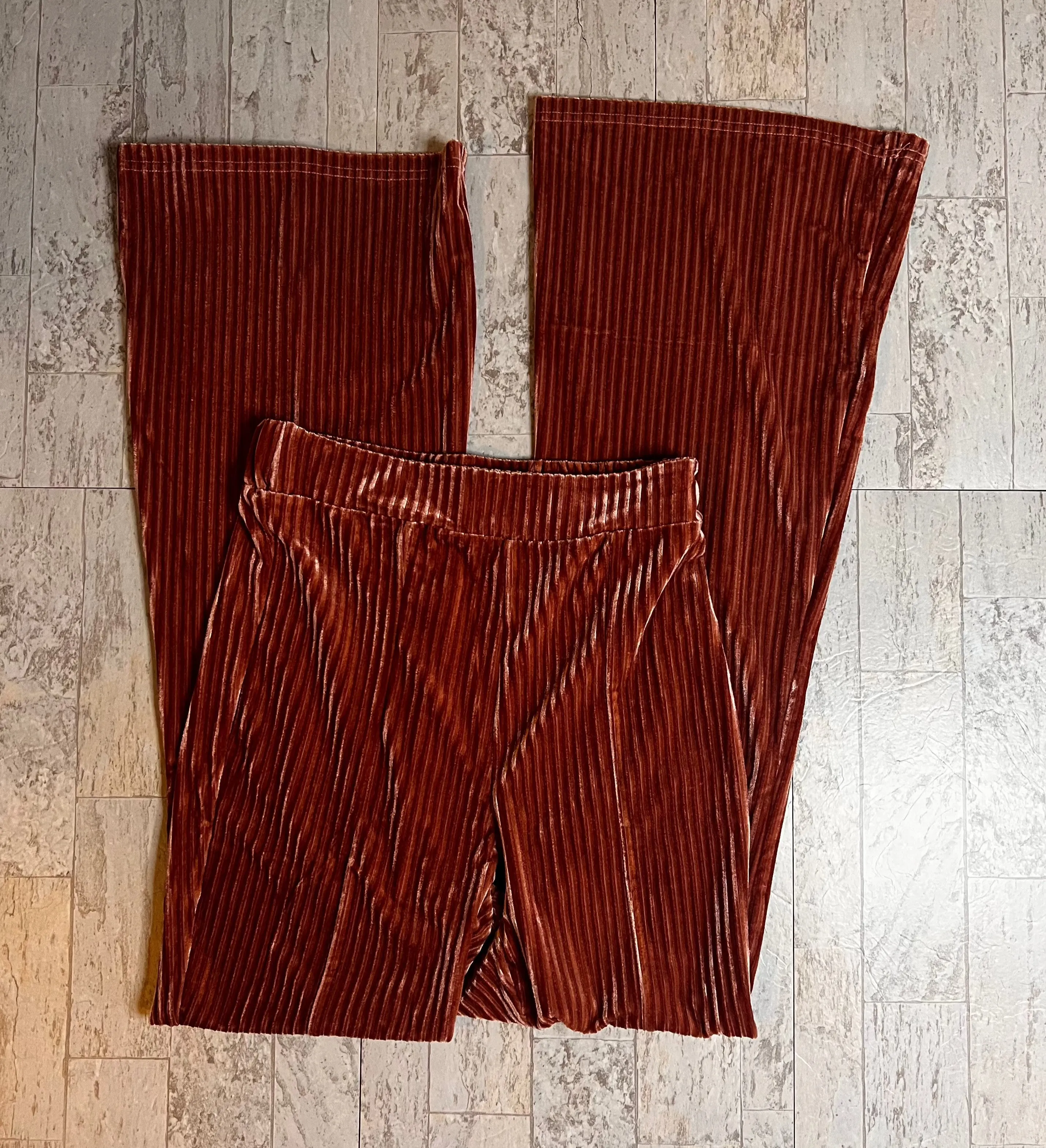 High Waist Corduroy Flare Pants