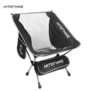 HOMFUL Hitorhike Ultralight Folding Chair - Superhard, High Load Capacity - Portable Outdoor Camping, Beach, Hiking, Picnic, and Fishing Seat