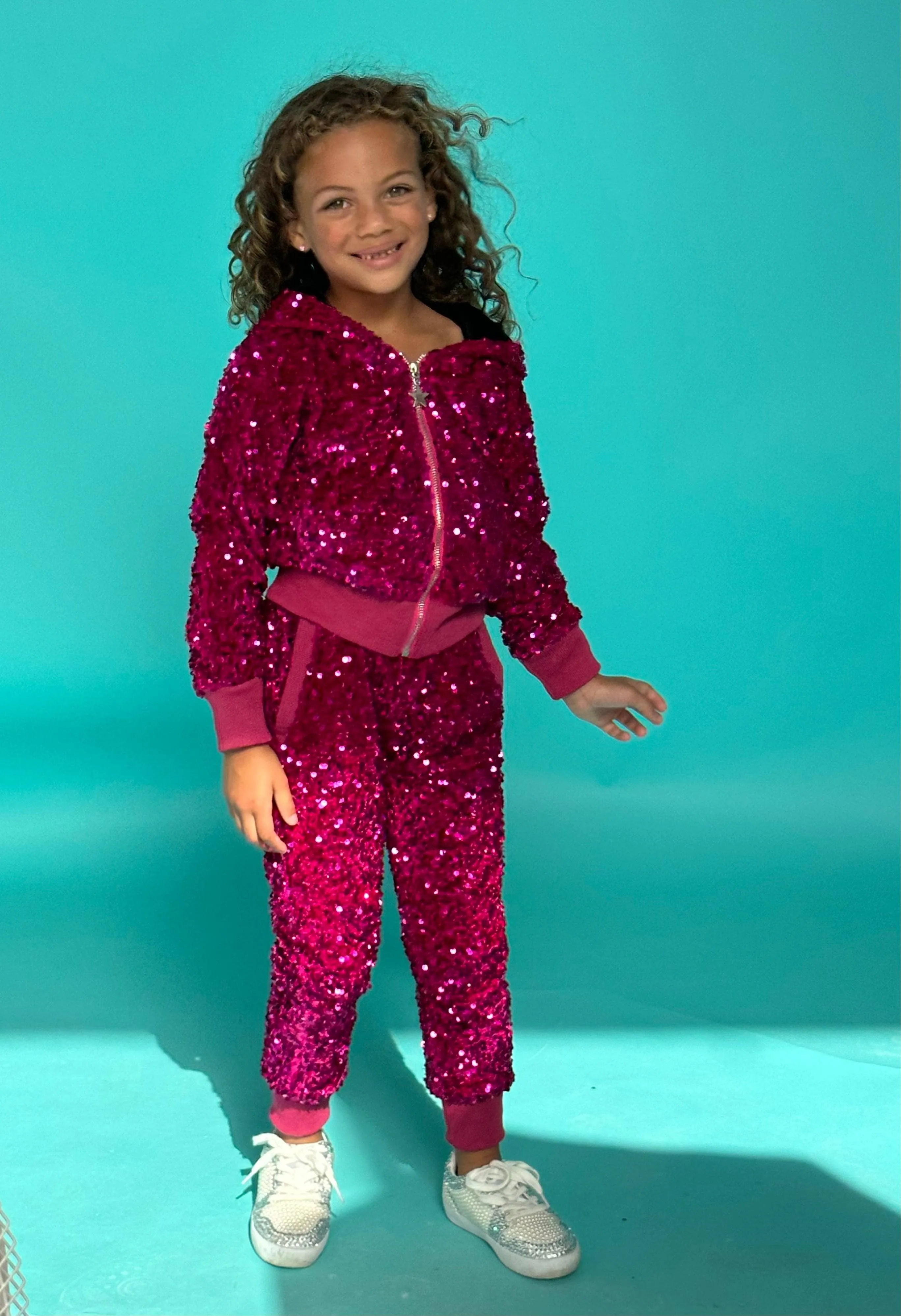 Hot Pink Magic Sequin Set