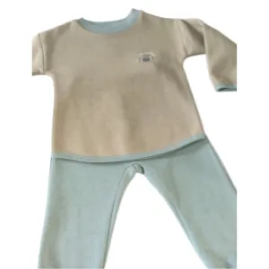 Infant & Toddler Sweatshirt and Sweatpants Football Themed Set for Little Boys & Girls 2 Piece Outfit