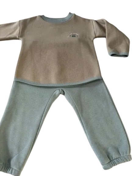 Infant & Toddler Sweatshirt and Sweatpants Football Themed Set for Little Boys & Girls 2 Piece Outfit