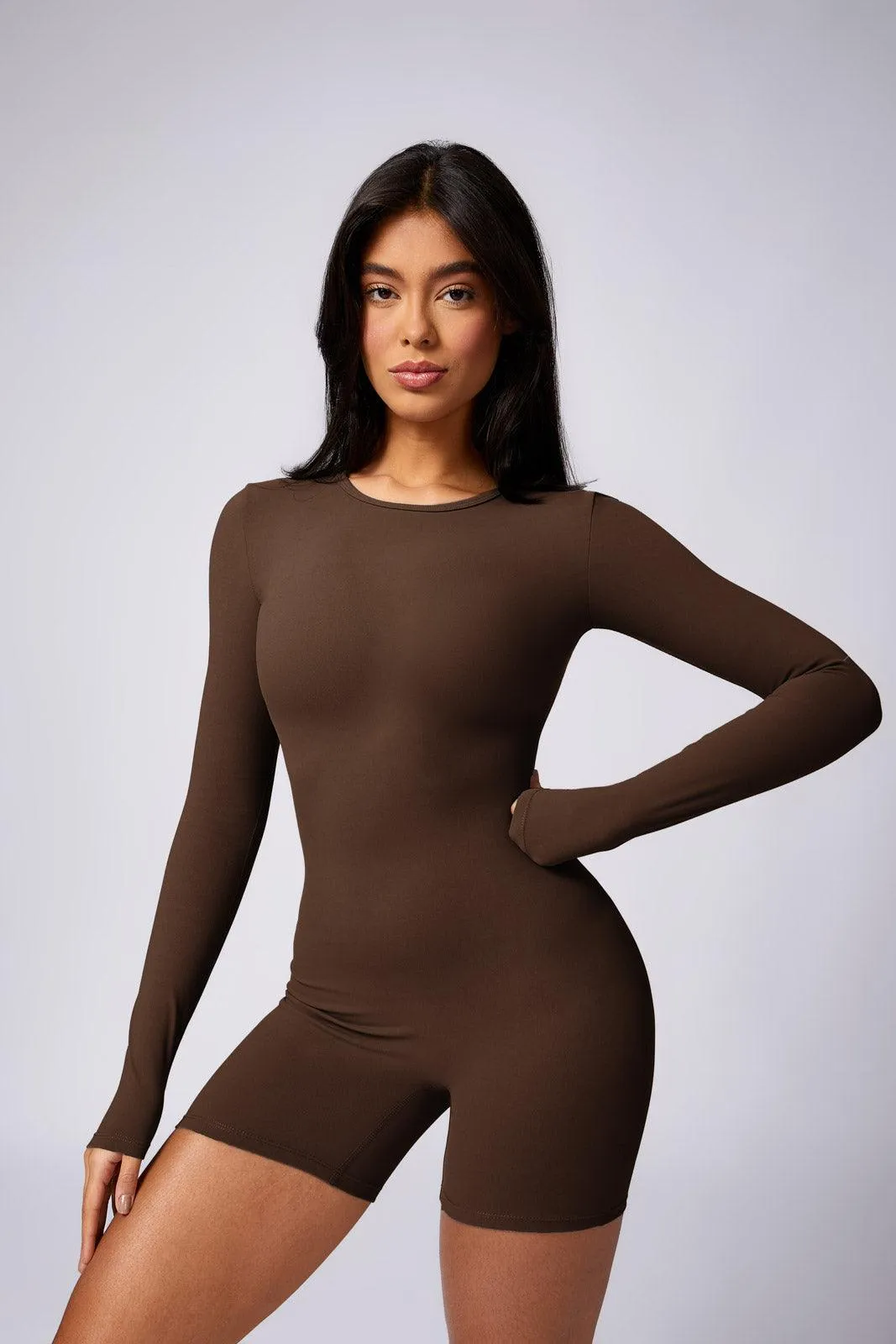 Kennedy Romper - Brown (FINAL SALE)