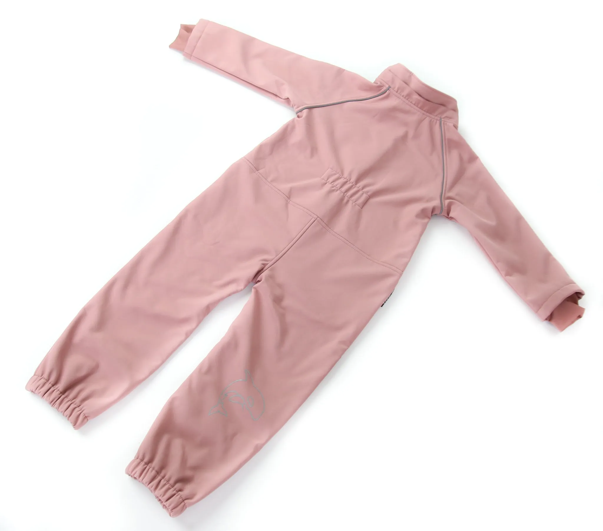 KidORCA Kids Softshell Overall Play Suit _ Ash Rose