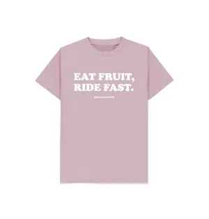 Kids unisex Eat Fruit, Ride Fast T-shirt