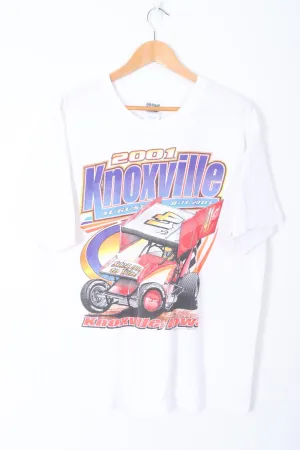 Knoxville Sprint Car Racing 2001 Front Back T-Shirt (XL)