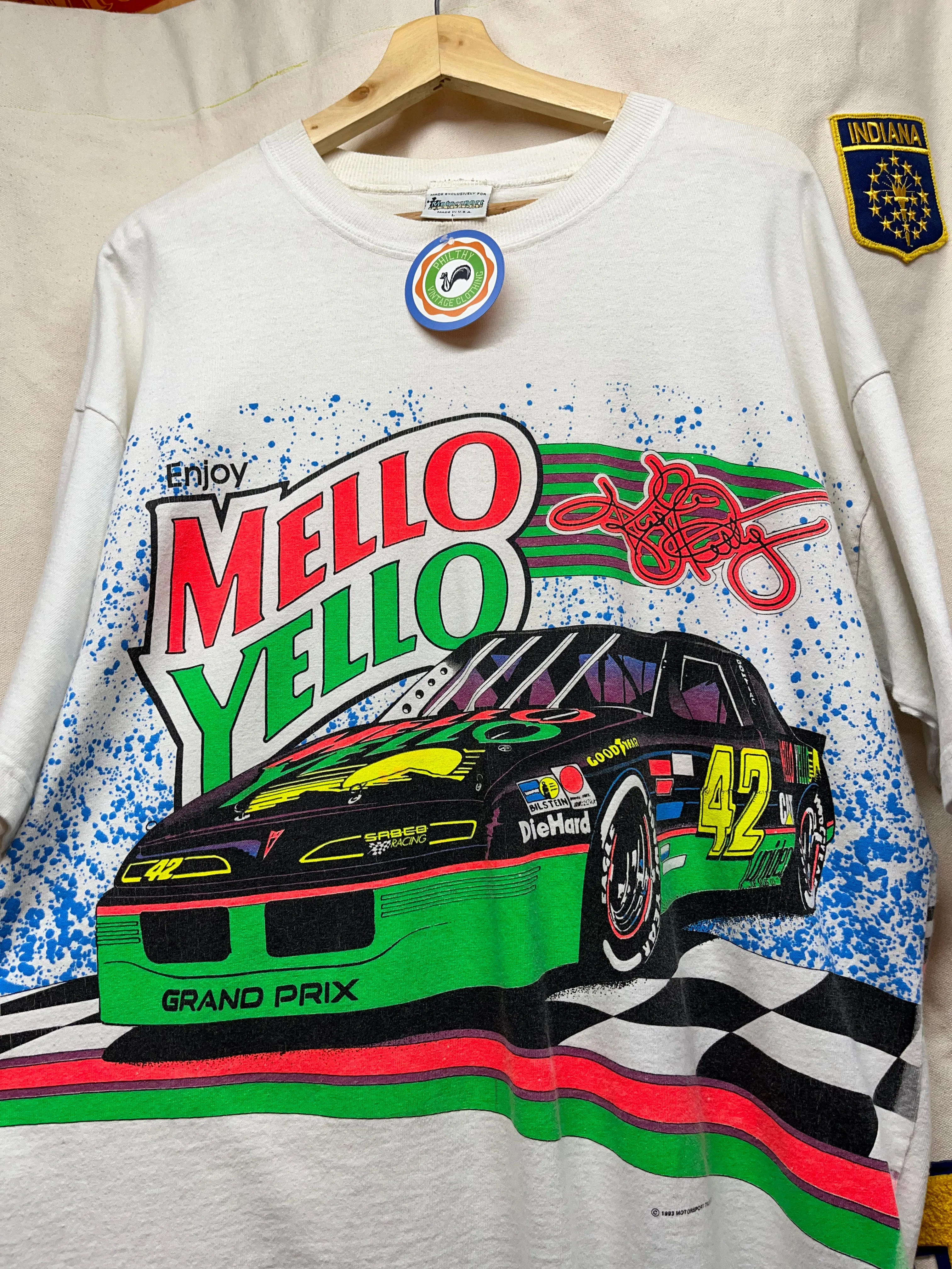 Kyle Petty Mellow Yellow Nascar T-Shirt: L