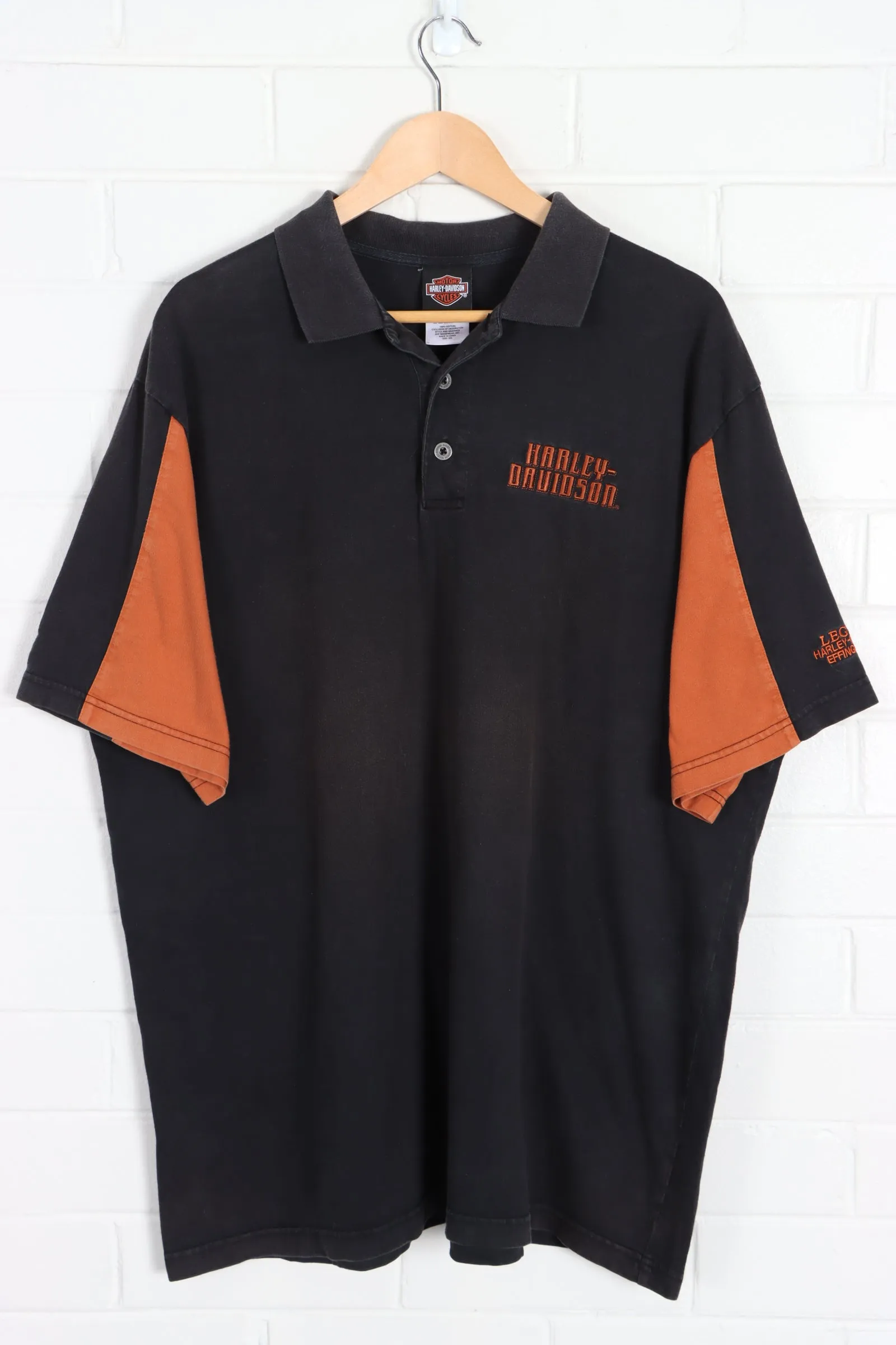 Legacy HARLEY DAVIDSON "Live Free Ride Hard" Polo Shirt (XXL)