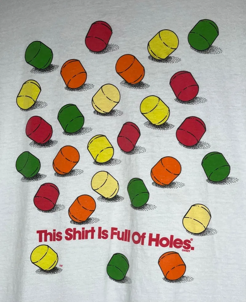 LifeSavers Holes Candy White T-Shirt: XL