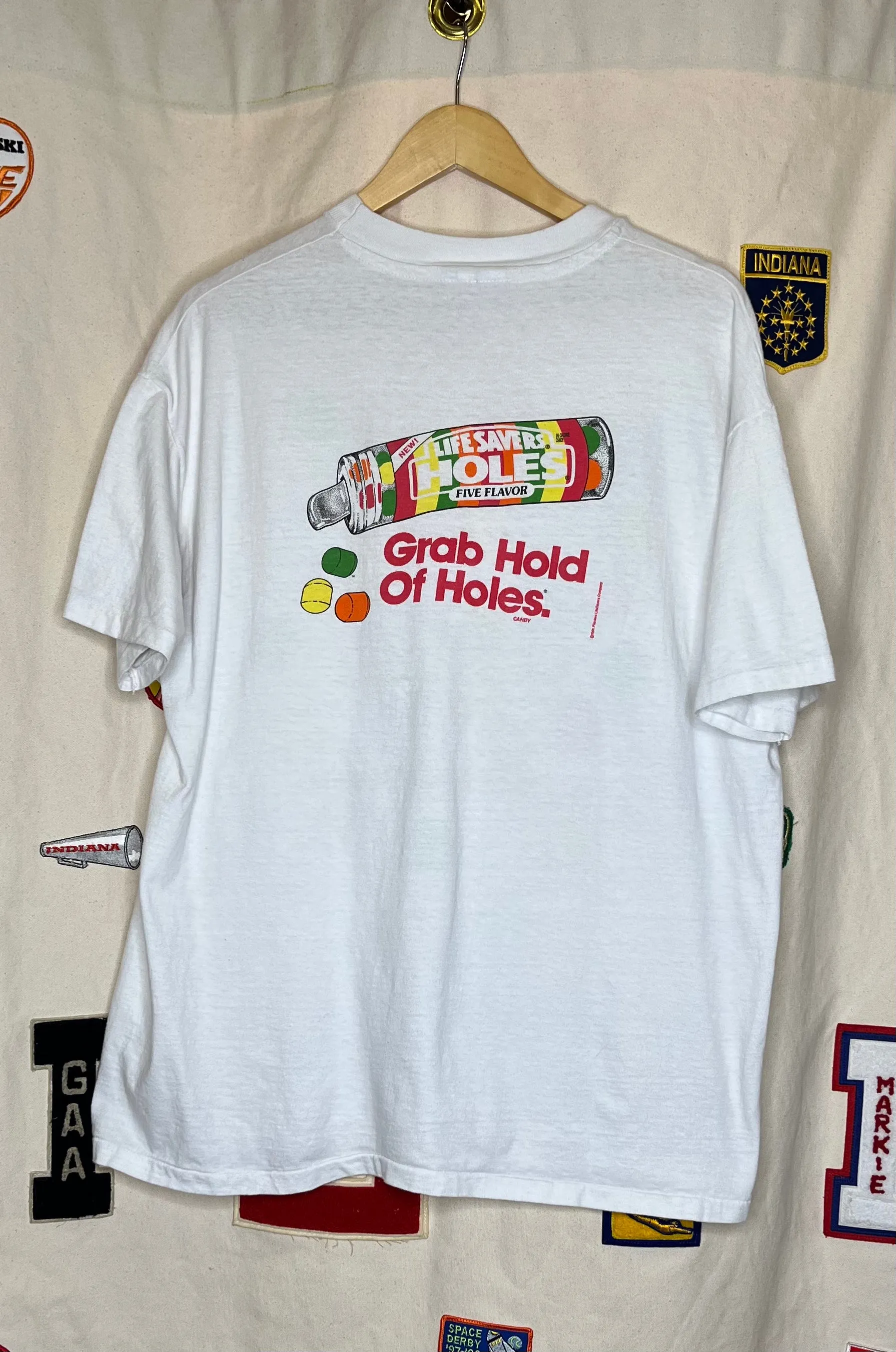 LifeSavers Holes Candy White T-Shirt: XL