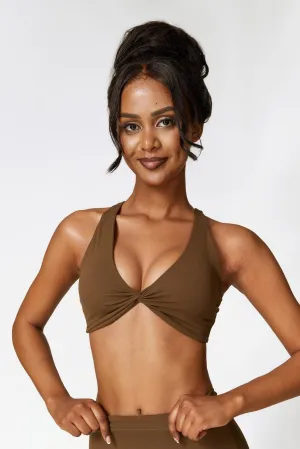 Lilah Sports Bra - Mocha (FINAL SALE)