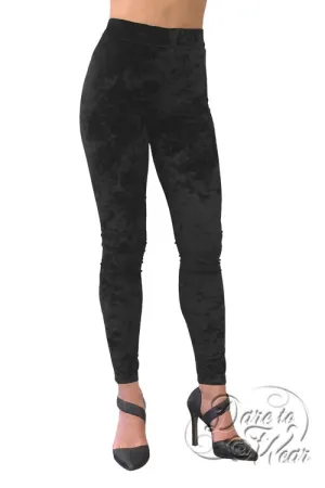 Luxury Leggings in Black Crush