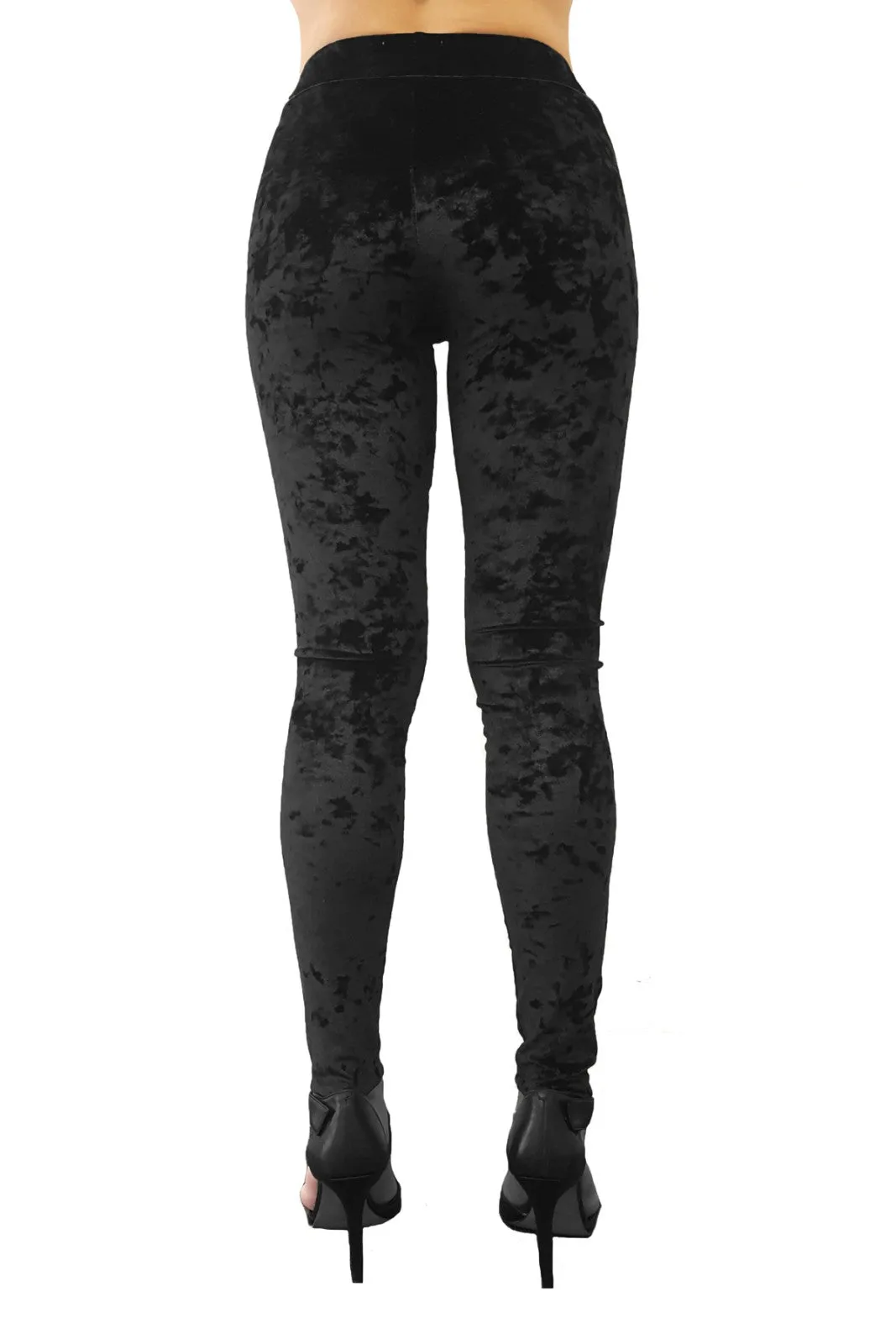 Luxury Leggings in Black Crush