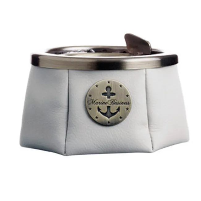 Marine Business Ashtray With Lid Premium Ecru