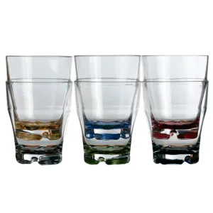 Marine Business Stackable Water Glass Coloured Base Party