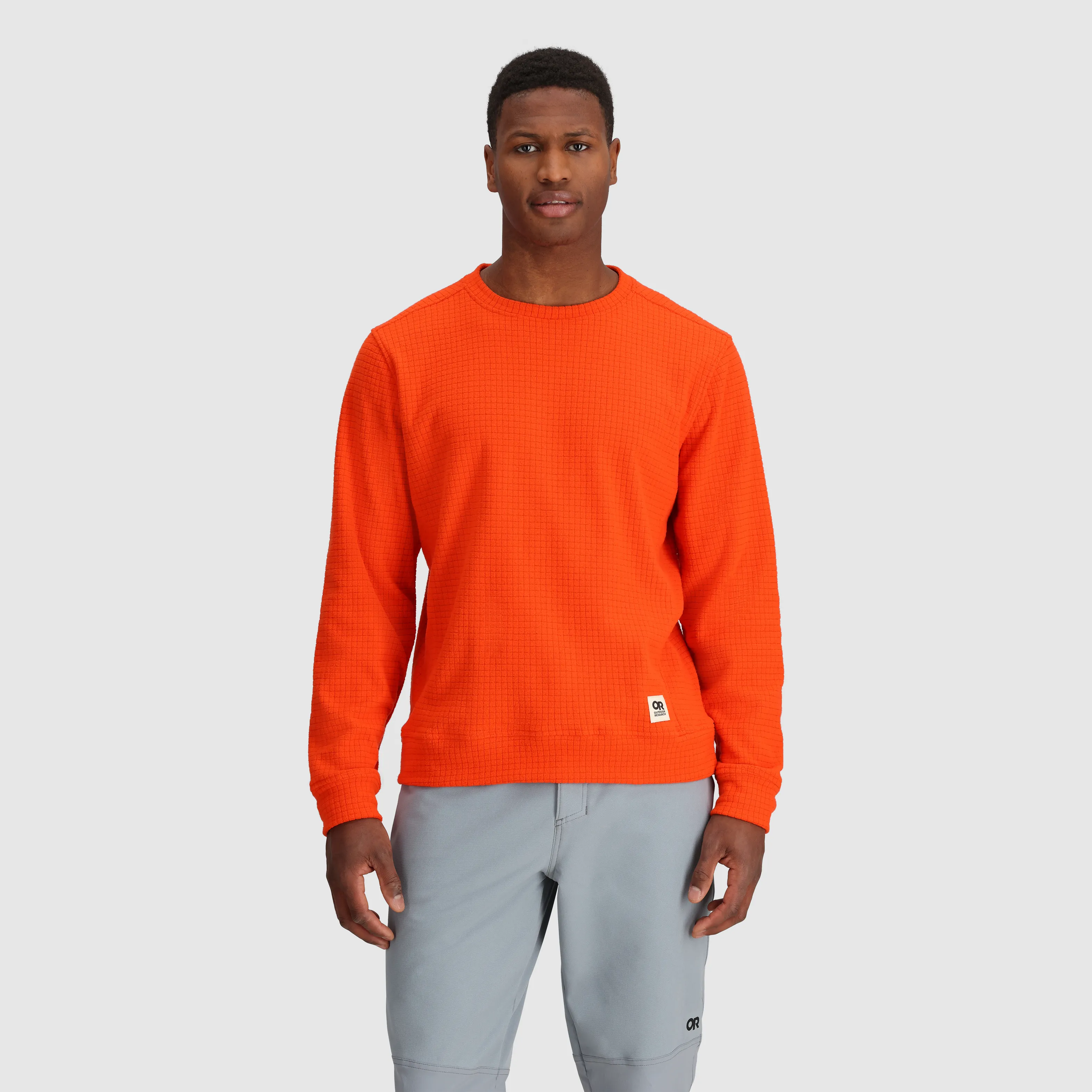 Optimized Title: High-Performance Mens Mega Trail Mix Fleece Crew Sweatshirt