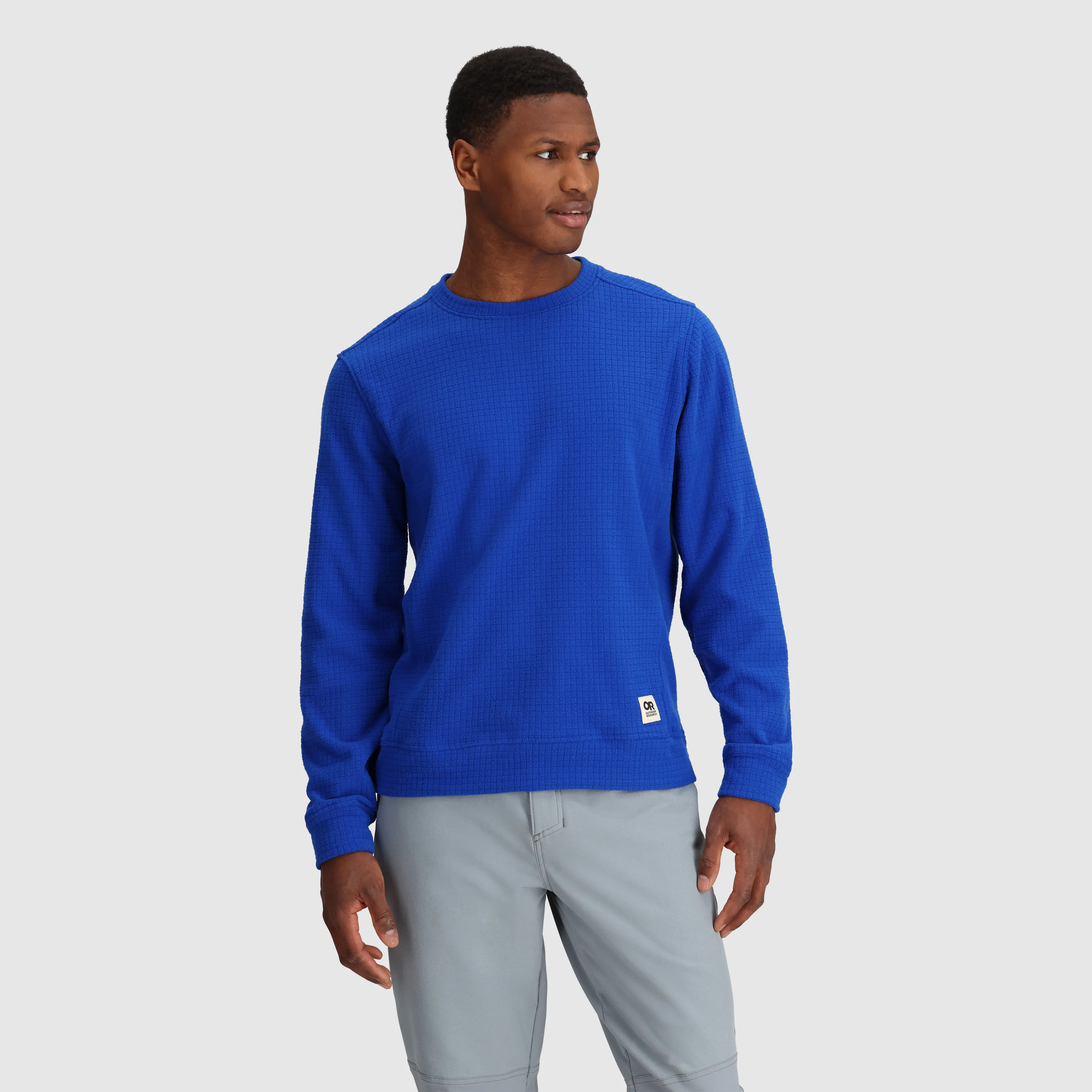 Optimized Title: High-Performance Mens Mega Trail Mix Fleece Crew Sweatshirt