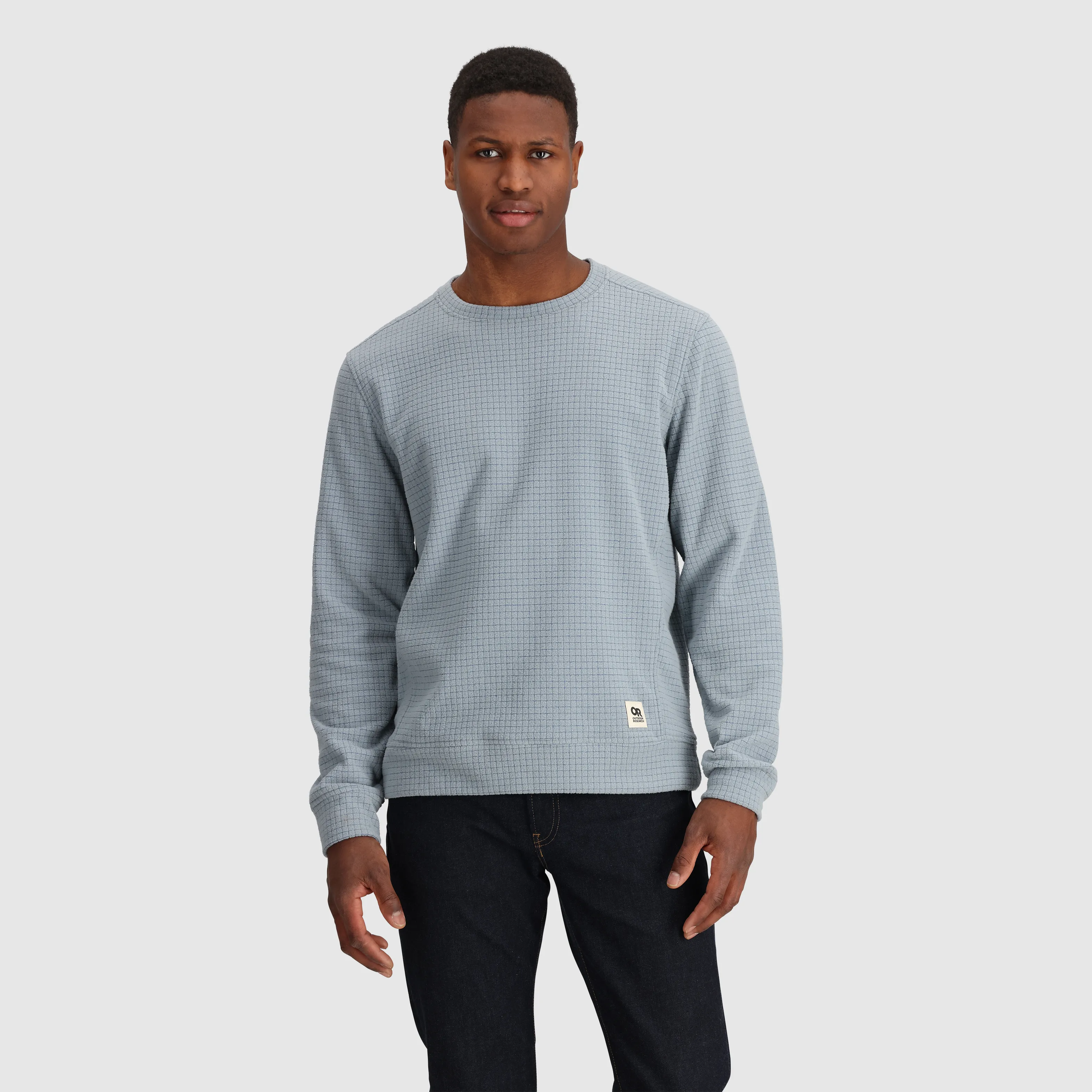 Optimized Title: High-Performance Mens Mega Trail Mix Fleece Crew Sweatshirt