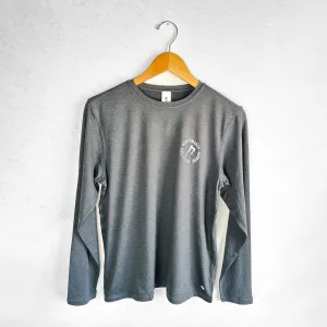 MEN'S PRO LOGO LONG SLEEVE 2.0 - HEATHER BLACK