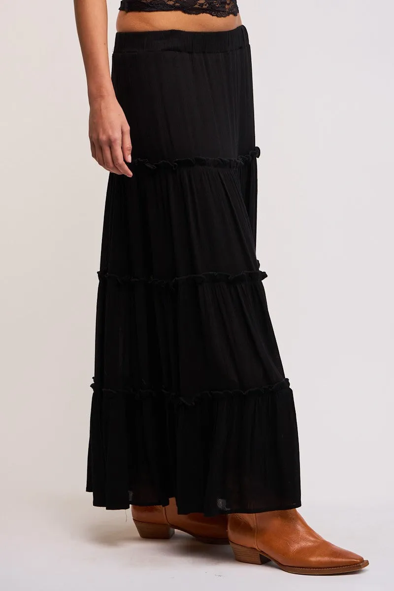 Midnight Whispers Maxi Skirt