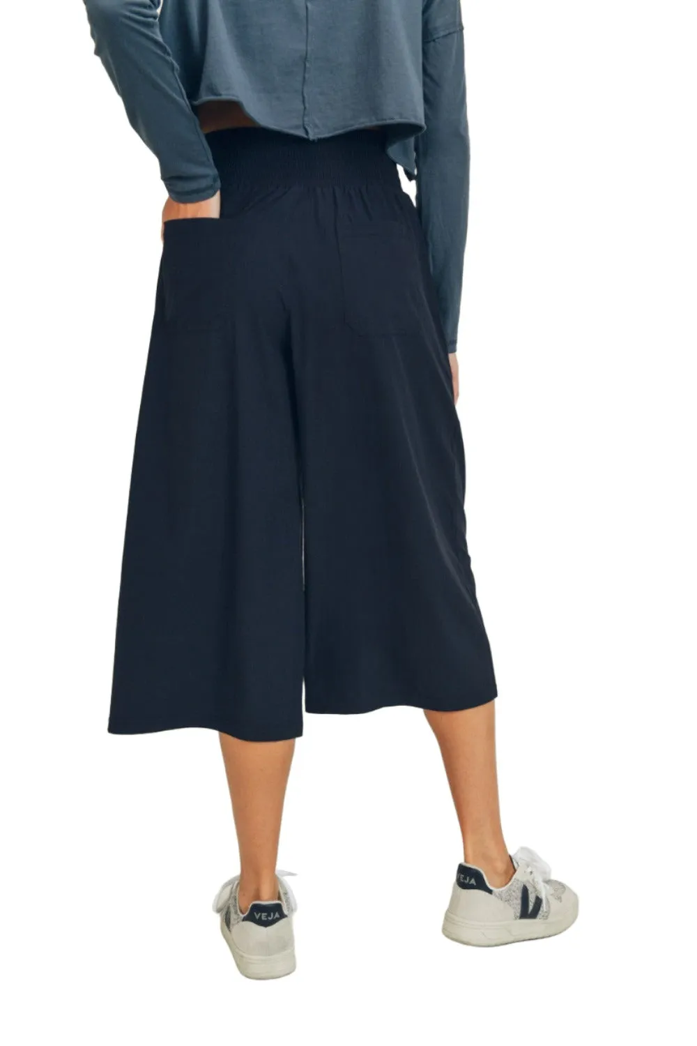 Mono B Culotte Pants With Elastic Waistband AP-A0671 and Plus