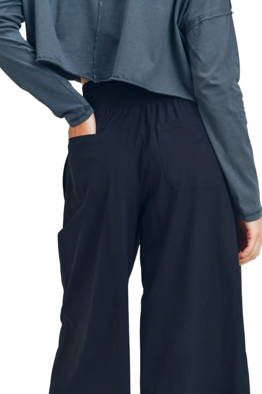 Mono B Culotte Pants With Elastic Waistband AP-A0671 and Plus