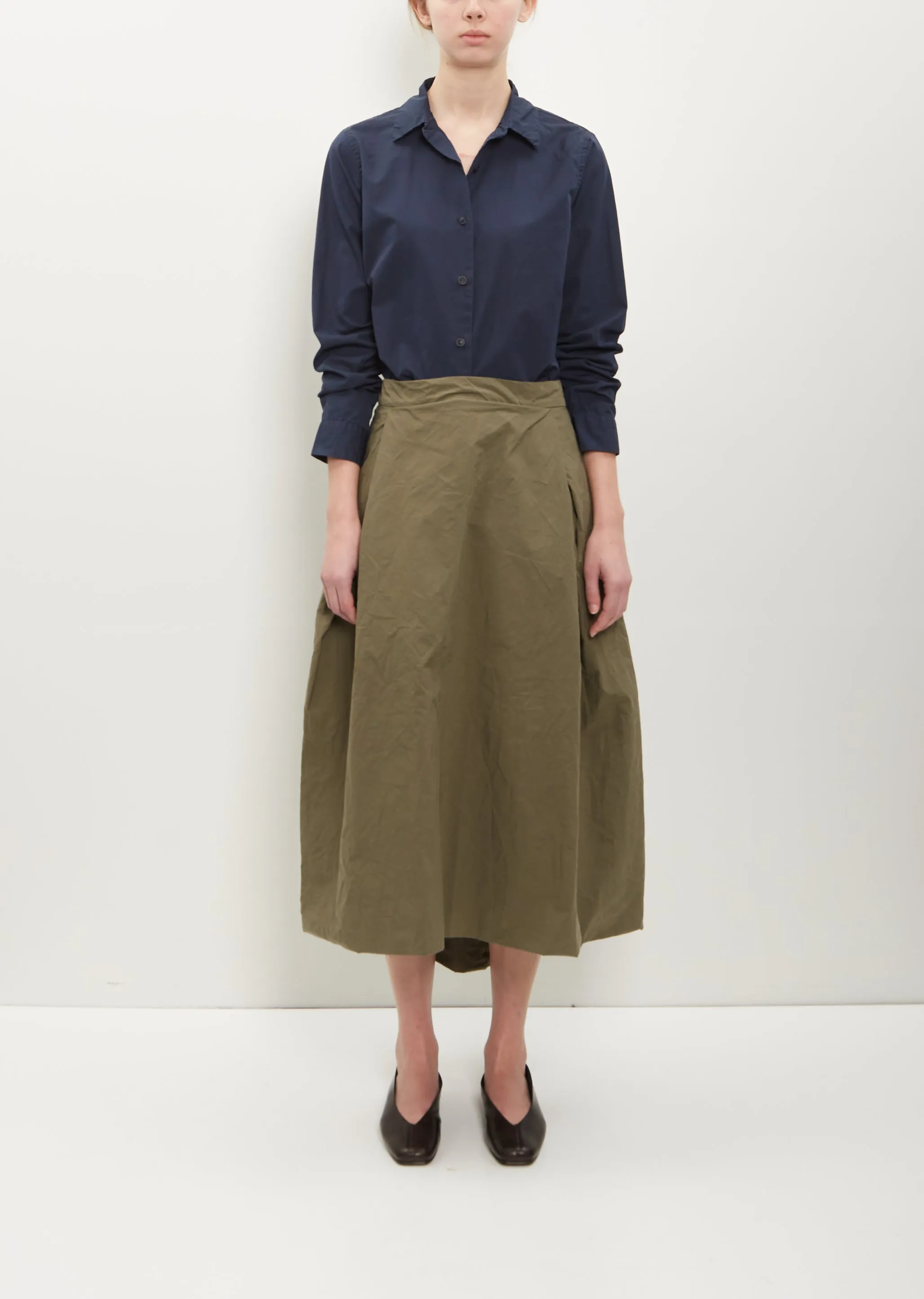 Moon Cotton Skirt — Olive