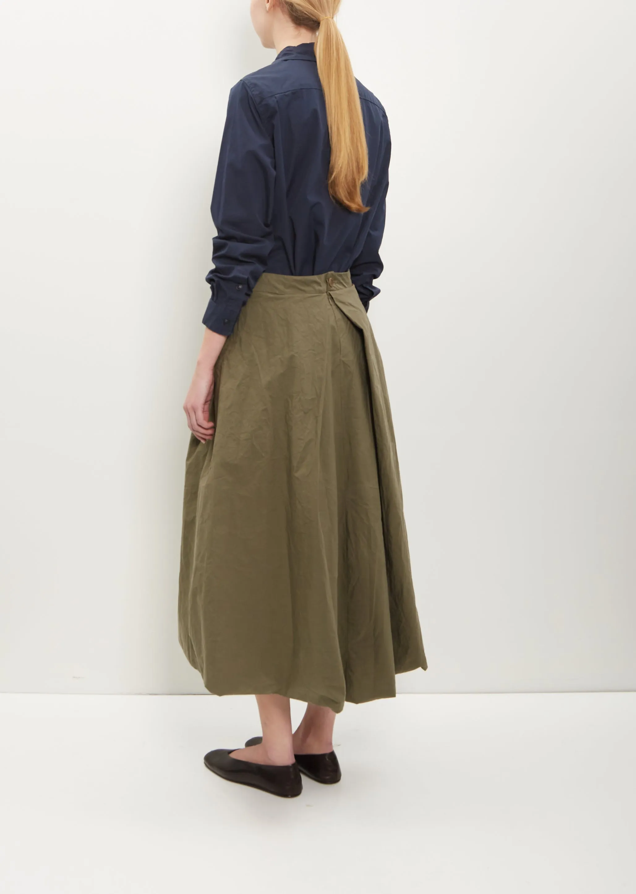 Moon Cotton Skirt — Olive