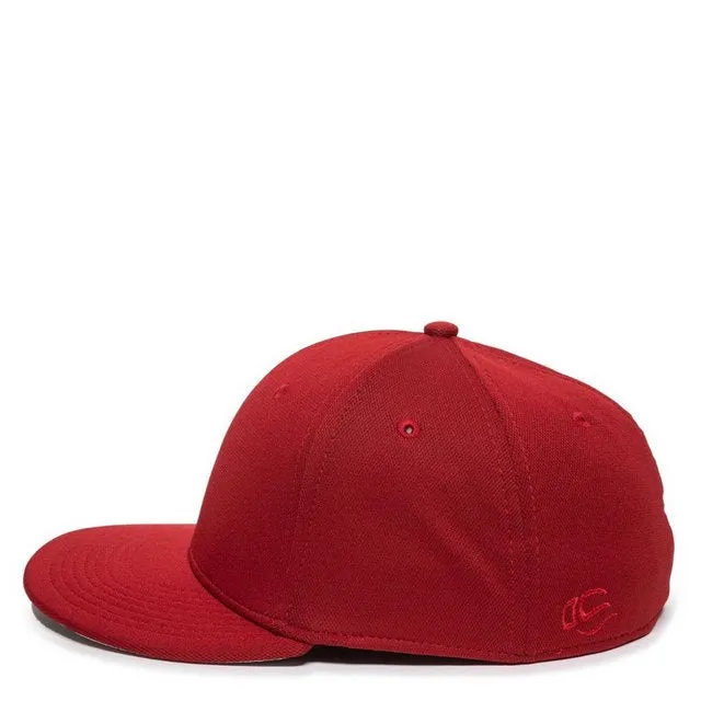 OC Sports 'Red' Polyester Bamboo Charcoal Proflex Cap