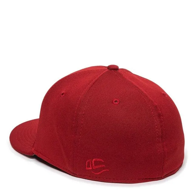 OC Sports 'Red' Polyester Bamboo Charcoal Proflex Cap