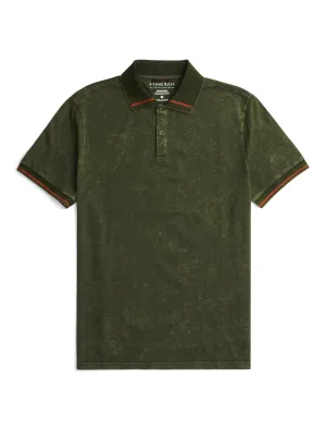 Olive Jersey Short Sleeve Polo